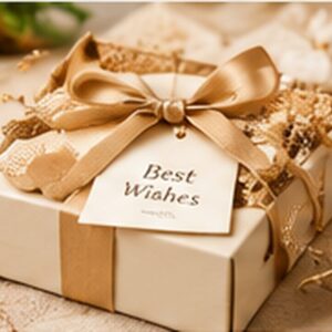 Luxury Keepsake Gift Box — photographic-style illustration
