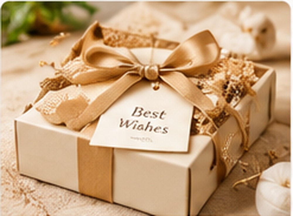 Luxury Keepsake Gift Box — photographic-style illustration