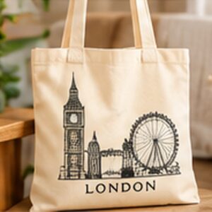 Classic Canvas Tote Bag — photographic-style illustration