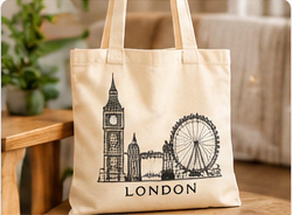 Classic Canvas Tote Bag — photographic-style illustration