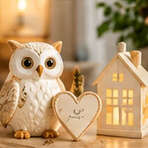 Elegant Home Ornament Set — photographic-style illustration